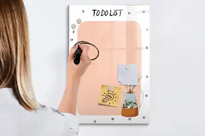Magnettafel zum Schreiben To-Do-Liste