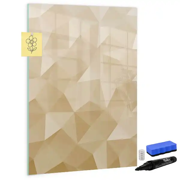 Magnettafel zum Schreiben Motiv Dreieck Abstraktion