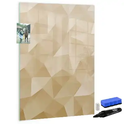 Magnettafel zum Schreiben Motiv Dreieck Abstraktion