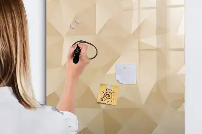 Magnettafel zum Schreiben Motiv Dreieck Abstraktion