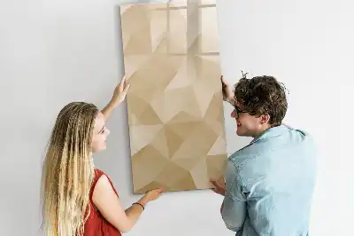 Magnettafel zum Schreiben Motiv Dreieck Abstraktion