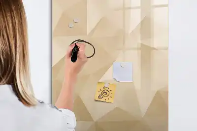 Magnettafel zum Schreiben Motiv Dreieck Abstraktion