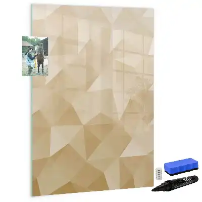 Magnettafel zum Schreiben Motiv Dreieck Abstraktion