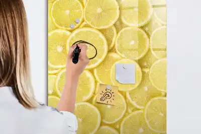 Magnettafel Zitronenscheiben zum Schreiben