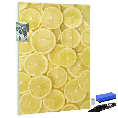Magnettafel Zitronenscheiben zum Schreiben