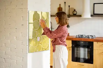 Magnettafel Zitronenscheiben zum Schreiben