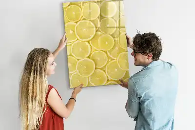 Magnettafel Zitronenscheiben zum Schreiben