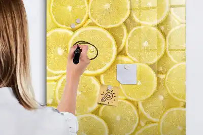 Magnettafel Zitronenscheiben zum Schreiben
