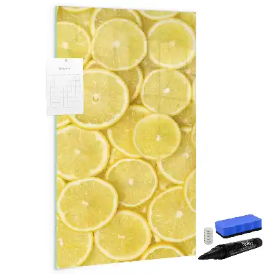 Magnettafel Zitronenscheiben zum Schreiben