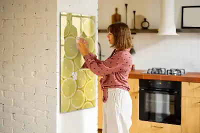 Magnettafel Zitronenscheiben zum Schreiben