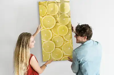 Magnettafel Zitronenscheiben zum Schreiben