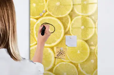 Magnettafel Zitronenscheiben zum Schreiben