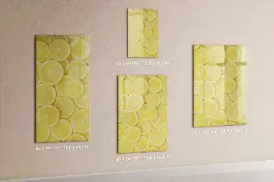 Magnettafel Zitronenscheiben zum Schreiben