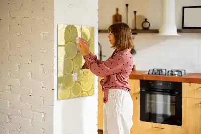 Magnettafel Zitronenscheiben zum Schreiben
