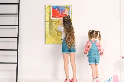 Magnettafel Zitronenscheiben zum Schreiben