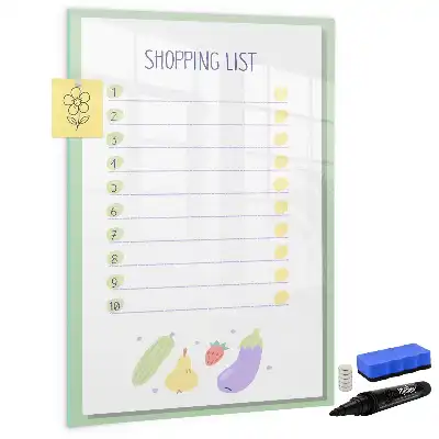 Magnetische Einkaufsliste beschreibbare Magnettafel
