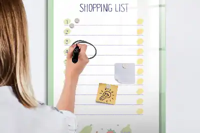 Magnetische Einkaufsliste beschreibbare Magnettafel