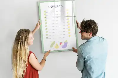 Magnetische Einkaufsliste beschreibbare Magnettafel