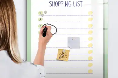 Magnetische Einkaufsliste beschreibbare Magnettafel