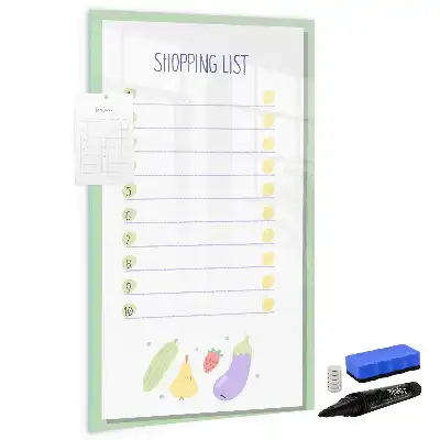 Magnetische Einkaufsliste beschreibbare Magnettafel
