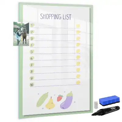 Magnetische Einkaufsliste beschreibbare Magnettafel