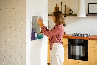 Magnettafel zum Schreiben in bunter Marmoroptik