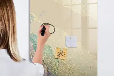 Magnettafel zum Schreiben in bunter Marmoroptik