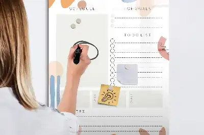Tagesplaner als beschreibbare Magnettafel