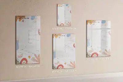Tagesplaner als beschreibbare Magnettafel