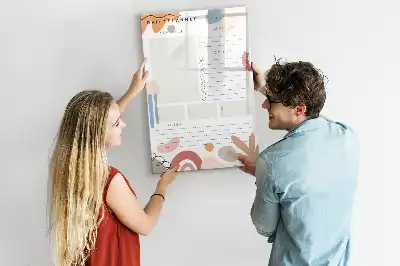 Tagesplaner als beschreibbare Magnettafel