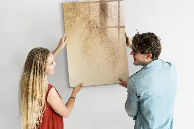 Magnettafel beschreibbar mit Palmenblattschatten Motiv