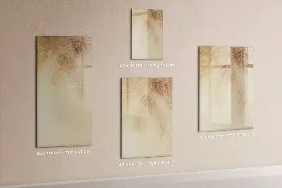 Magnettafel beschreibbar mit Palmenblattschatten Motiv