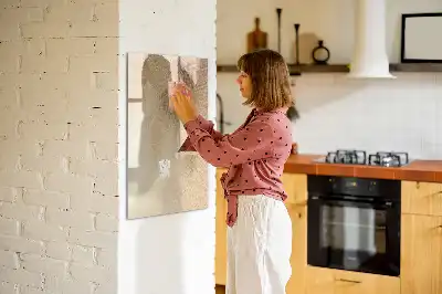 Magnettafel beschreibbar mit Palmenblattschatten Motiv