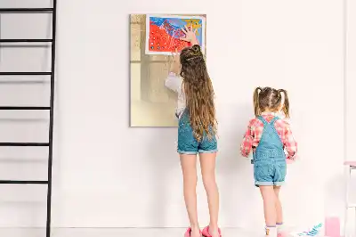 Magnettafel beschreibbar mit Palmenblattschatten Motiv