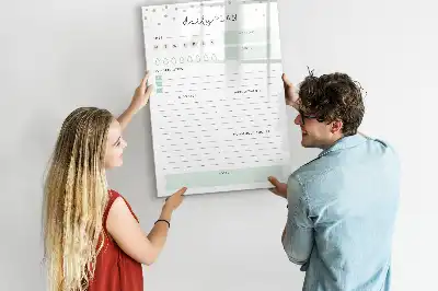 Magnettafel zum Schreiben Tagesplan