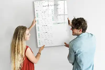 Essensplaner als beschreibbare Magnettafel