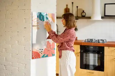 Magnettafel zum Schreiben Motiv Sommerblume