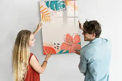 Magnettafel zum Schreiben Motiv Sommerblume