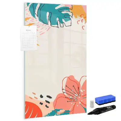 Magnettafel zum Schreiben Motiv Sommerblume