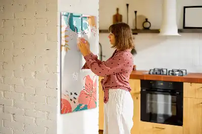 Magnettafel zum Schreiben Motiv Sommerblume