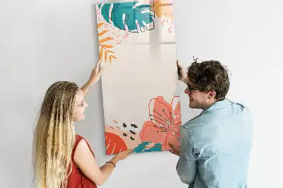 Magnettafel zum Schreiben Motiv Sommerblume
