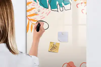 Magnettafel zum Schreiben Motiv Sommerblume