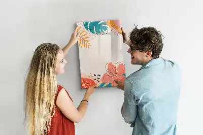 Magnettafel zum Schreiben Motiv Sommerblume