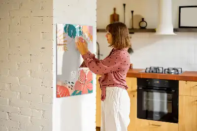 Magnettafel zum Schreiben Motiv Sommerblume