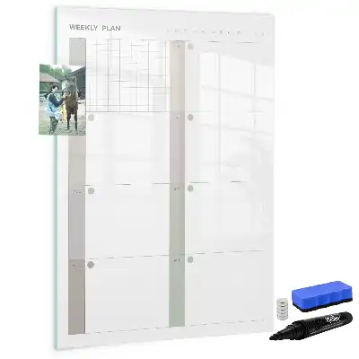 Wochenplaner als beschreibbare Magnettafel