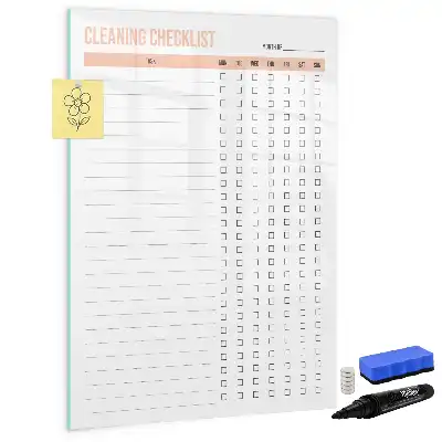 Putzliste beschreibbare Magnettafel
