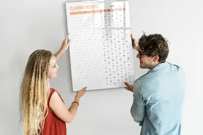 Putzliste beschreibbare Magnettafel