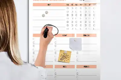 Putzliste als beschreibbare Magnettafel