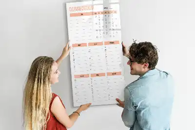 Putzliste als beschreibbare Magnettafel