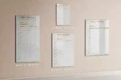 Wöchentlicher Speiseplan magnetisch und beschreibbar